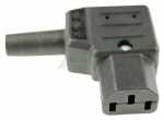 Bachmann Iec Plug - C13 Right Angled Iec Socket - Black