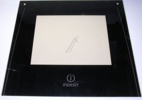 Glass Plate For Oven - C00113732 Oven Door Glass Grey 96n Indesit [Whirlpool Indesit]