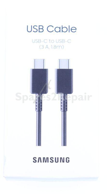 Samsung Charger For Mobile Phone - Suitable For Samsung Usb-c Zu Usb-c Kabel Ep-dx310 (3a) 1,8m, Black