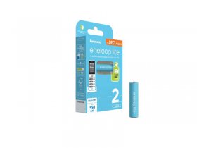 Eneloop Microcell/battery 1.2v - Lr03 Eneloop Lite Battery For Dect Phones, Aaa 550mah 2pk Blister - BK-4LCCE/2DE
