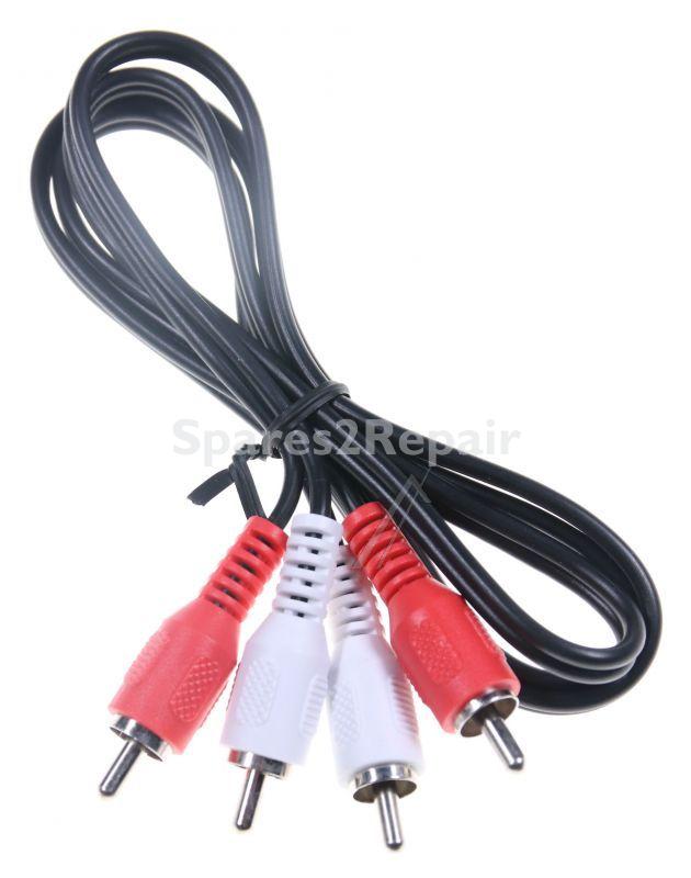 Yamaha Stereo Cable Phono Plug - Vcj24600 Rca Stereo Cable 1m 3p Re-wh-gnd 1pc