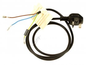 Mains Power Lead - C00298506 488000298506 Supply Cable Uk Plp2 [Whirlpool Indesit]