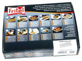 Fritel Tray - Set Baking Plates For Belgian Waffle 4x7