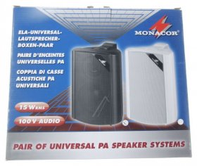 Monacor Loud Speaker - Eul-30-sw Ela-universal-lautsprecherboxen-paar
