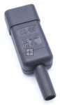Bachmann Iec Plug - C14 Kaltgeratestecker Mit Schutzkontakt 10a-250v, 70°c