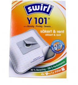 Melitta Vacuum Cleaner Bags - Y101 - 99790 6778484 Y101 - 99790 Vacuum Cleaner Bags Mp Airspace Green Line 4 Pcs