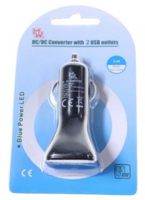 Minwa Dc dc Converter - Mwdu234 Dual Usb Car Power Supply-charger 3 1a