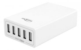 Ansmann Usb Power Supplies - Home Charger 580 Multi-port Usb Charger - 5 Usb Ports, 40w