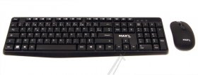 Maxell Keyboard+mouse-set Wireless - Kit Clavier Sans Fil 2.4 Ghz + Souris Sans Fil 3 Boutons - MAXL00003