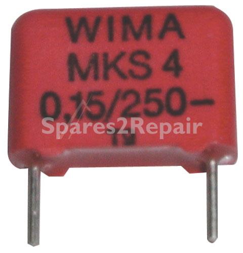 Wima Mks4 Pulse Capacitor - 0 15uf-250v Mks4f031503c00kssd Mks4-capacitor Rm=10mm