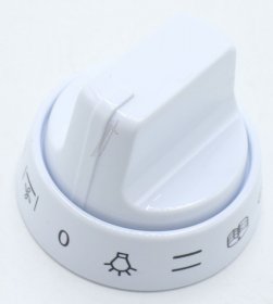 Control Knobs - C00345955 488000345955 Knob White Commutator [Whirlpool Indesit]