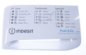 Detergent Dispenser Cover - C00648375 488000648375 Handle Drawer Inx-rapid-eu-nel21-print [Whirlpool Indesit]