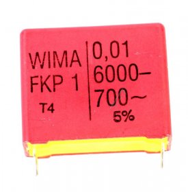 Wima Fkp1 Pulse Capacitor - 0 01uf-6000v Fkp1y021006f00jssd Fkp1 Pulse Capacitor Rm=27 5mm