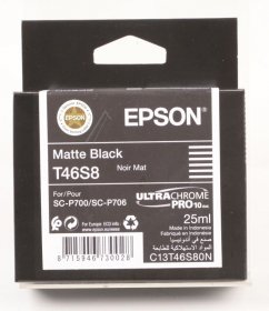 Epson Cartridge - T46s8 C13t46s80n Ink Cartridge Black Matte 25ml