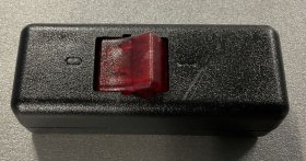 InterbÄr Power Cord Switch - Schnur-zwischenschalter Serie 8010 Schwarz-rot Beleuchtet