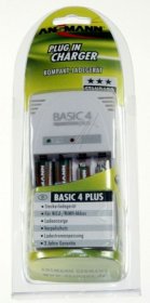 Ansmann Standard Battery Charger - Basic4plus Universal Battery Charger,1-4 Aaa And Aa Batteries