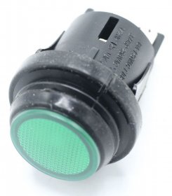 Interbar Switch - 3659-250 22 Pushbutton Switch Black-green Illuminated