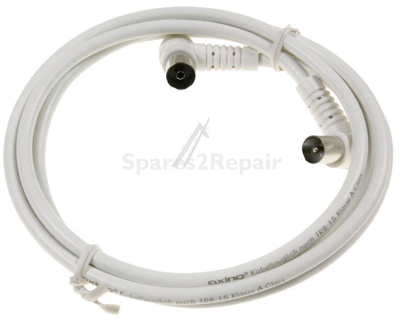 Axing Aerial Connecting Cable - Bak 153-00 Connection Lead Iec, Angled Plug And Socket