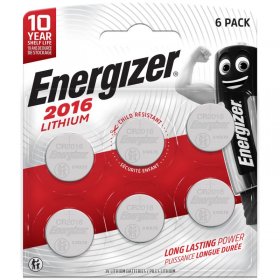Energizer 3.0v Button Cell Battery - Cr2016 E304313800 Energizer Special Battery - Lithium Cr-type 2016 Bp 6 Pieces
