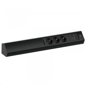 Bachmann Three-way Trailing Socket - 932 106 Casia 2 3x Socket 1x Usb-charger A-c Black 2m