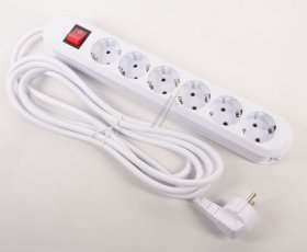 Bachmann 6 Way Socket Outlet Switch - 381 251k Smart 6-way Power Strip With Switch 3m White