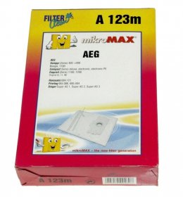 Filterclean Vacuum Cleaner Bags - A123m Fl0002-k Micromax Dustbag 4 + 1