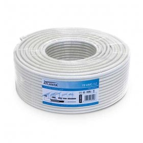 Engel White 100hz Coaxial Cable - 19vatc Cable Acier Blanc 100 Metres