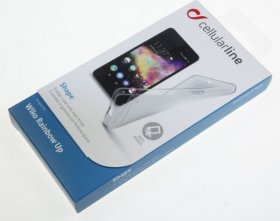 Cellular Line Leather Bag Gsm - Shapecrainbupt -shape- Flexibles, Mattes Backcover FÜr Wiko Rainbow Up