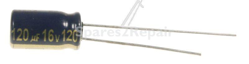 Panasonic 16v Radial Electrolytic 105 De - 120uf-16v Elko Radial Pan Capacitor 105° 6,3x11mm -rohs-