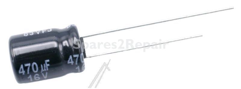 Panasonic 16v Radial Electrolytic 105 De - 470uf-16v Eeufr1c471 Elko Radial Pan Capacitor 105° 8x11 5mm