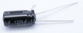 Panasonic 6.3v Radial Electrolytic 105gr - 1200uf-6,3v Elco Radial Pan Capacitor 105° 8x15mm