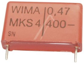 Wima Mks4 Pulse Capacitor - 0 47uf-400v Mks4g034705b00kssd Mks4 Cond Polyest Metal Rm22 5