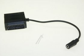 Compatible Scart Adaptor - Scart-socket To Scart-plug And 3 5m Jack Socket Compatible Scart Adaptor - Scart-socket To Scart-plug And 3 5m Jack Socket