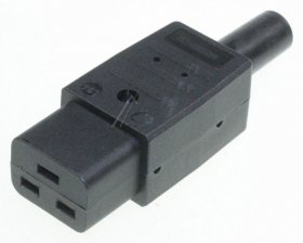 Bachmann Refrigerator Socket - KaltgerÄtekupplung Gerade Schwarz 16a, 250v,70°c