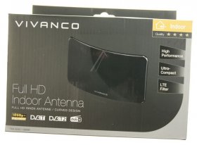 Vivanco Dvbt-antennas Inside - Tva 4040 Full Hd Innenantenne,curved Design,lte Filter,usb Kompatibel