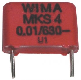 Wima Mks4 Pulse Capacitor - 0 01uf-630v Mks4-capacitor Rm=10mm -rohs-compliant