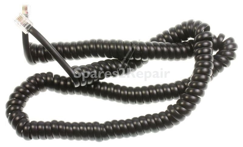 Compatible Telefone Cable Spiral - Phone Cable Spiral 2xrj10-4p4c 4 0m Black
