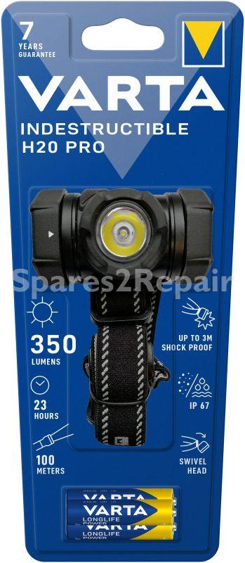 Varta Head Light - H20 Pro Indestructible Flashlight With Battery