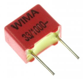 Wima Foil Capacitor - 33pf-1000v Fkp2-impulskondensator Rm=5mm -rohs-konform-