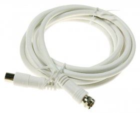 Compatible White Sat Connecting Cable - White Sat Connecting Cable 2 5m Class A F-straight-coaxial-straight