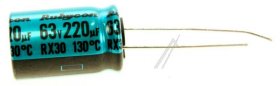 Rubycon Radialelectrolytics 130 Degree - 220uf-63v Capacitor 130° Radial 12,5x20mm Low Impedance