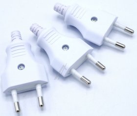 Bachmann European Plug - Euro-plug White, 3 Pcs