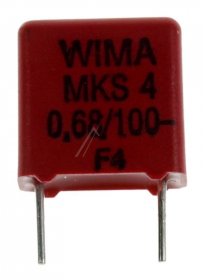 Wima Mks4 Pulse Capacitor - 0,68uf-100v Mks4-capacitor P=7,5mm 680nf