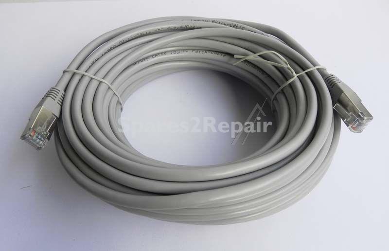 Cat5 Patch Cable - Cat5 Lead - Rj45 Plug To Plug - Grey 15.0m