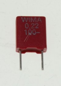Wima Mks2 Pulse Capacitor - 0,22uf-100v Mks2-capacitor Rm=5,0mm