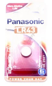 Panasonic 1.50v Button Cell Battery - Lr43 1,5v -micro Alkaline 1er Blister