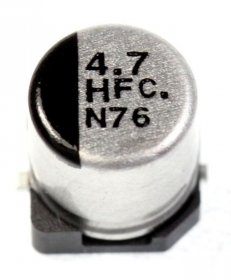 Panasonic 50v Smd-electrolytic 105 Degre - 4,7uf-50v Smd-elco Pan 105° 5x5,4mm