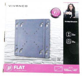Vivanco Tv Wall Mount - Bfi 6020 37970 Tv Wall Mount Flat Until Vesa 200 20kg