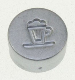 Button - 5313221231 Button (cappuccino) Chrome Satin En7* [Delonghi]