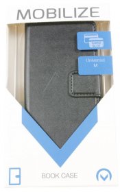 Mobilize Leather Bag Gsm - 23460 Classic Universal Wallet Book Case M Black Max125mm X 60mm
